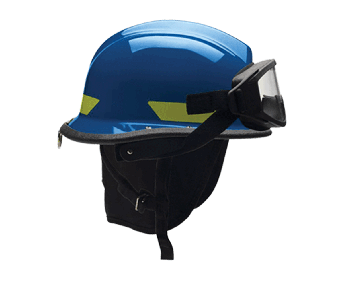 Fire Helmet Structural USRX Thermoplastic w/ goggles ESS InnerZone